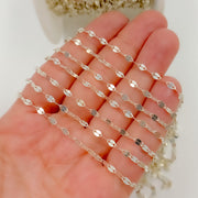 Sterling Silver Flat Marina Link Chain